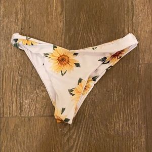 Zaful Sunflower Bikini Bottoms